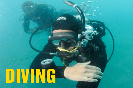 diving